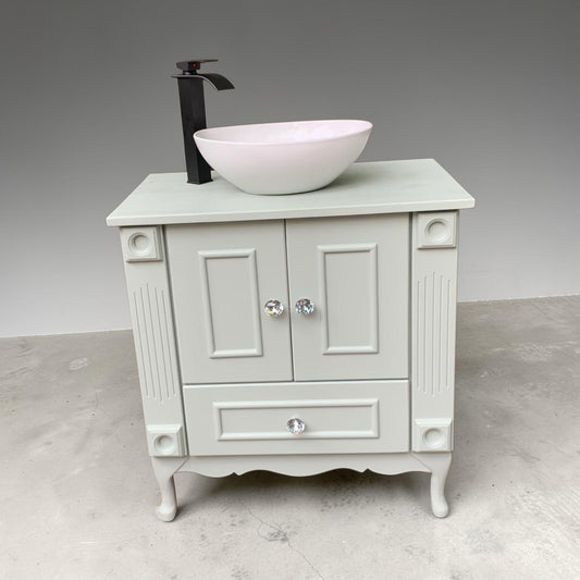 Single Vanity  w/ Quartz Top, Basin & Tap